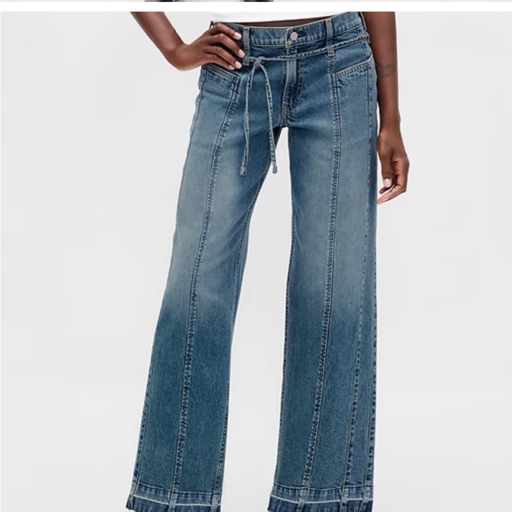 GAP Low Rise 90's Loose Micro Belt Jeans 2P